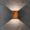 Fold 10 Coastal IP54 LED Wall Light in Corten Weathering Steel