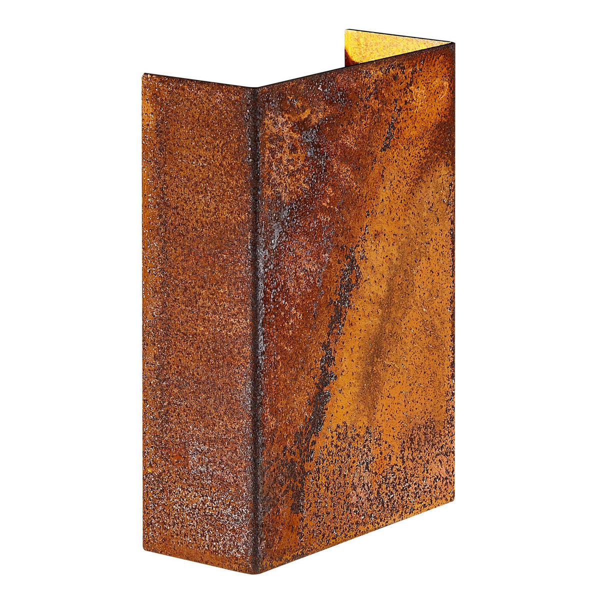 Fold 10 Coastal IP54 LED Wall Light in Corten Weathering Steel