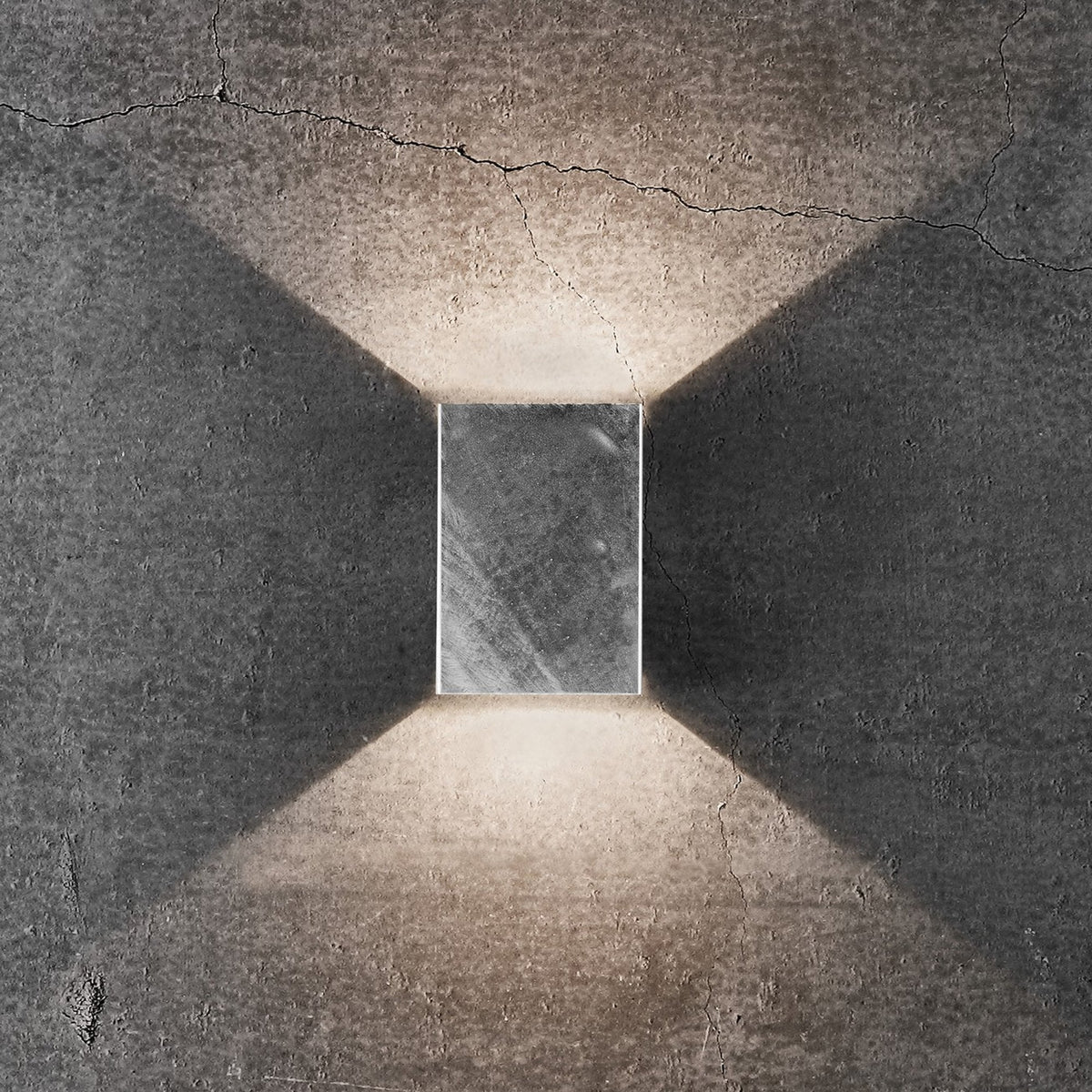 Fold 10 Coastal IP54 LED Galvanized Wall Light
