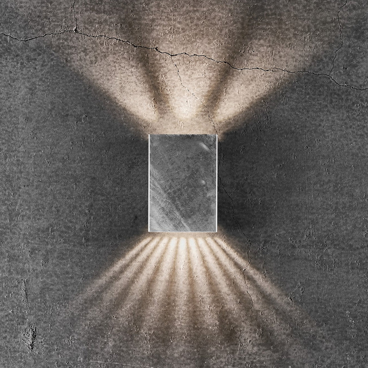Fold 10 Coastal IP54 LED Galvanized Wall Light