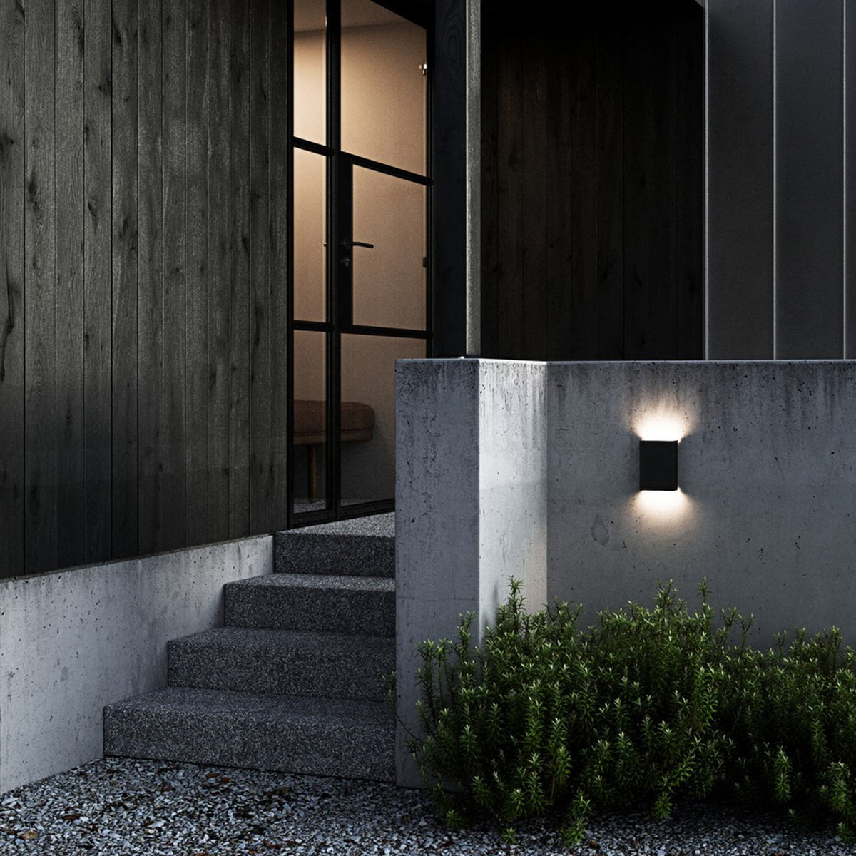 Fold 15 IP54 LED Wall Light in Black