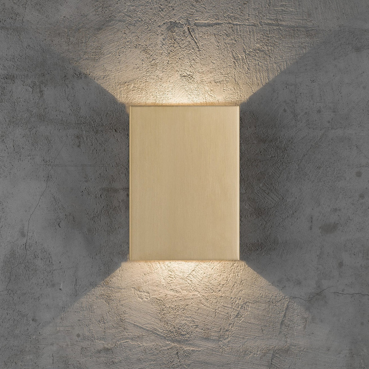 Fold 15 Coastal IP54 LED Wall Light in Brass