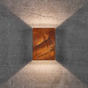 Fold 15 Coastal IP54 LED Wall Light in Corten Weathering Steel