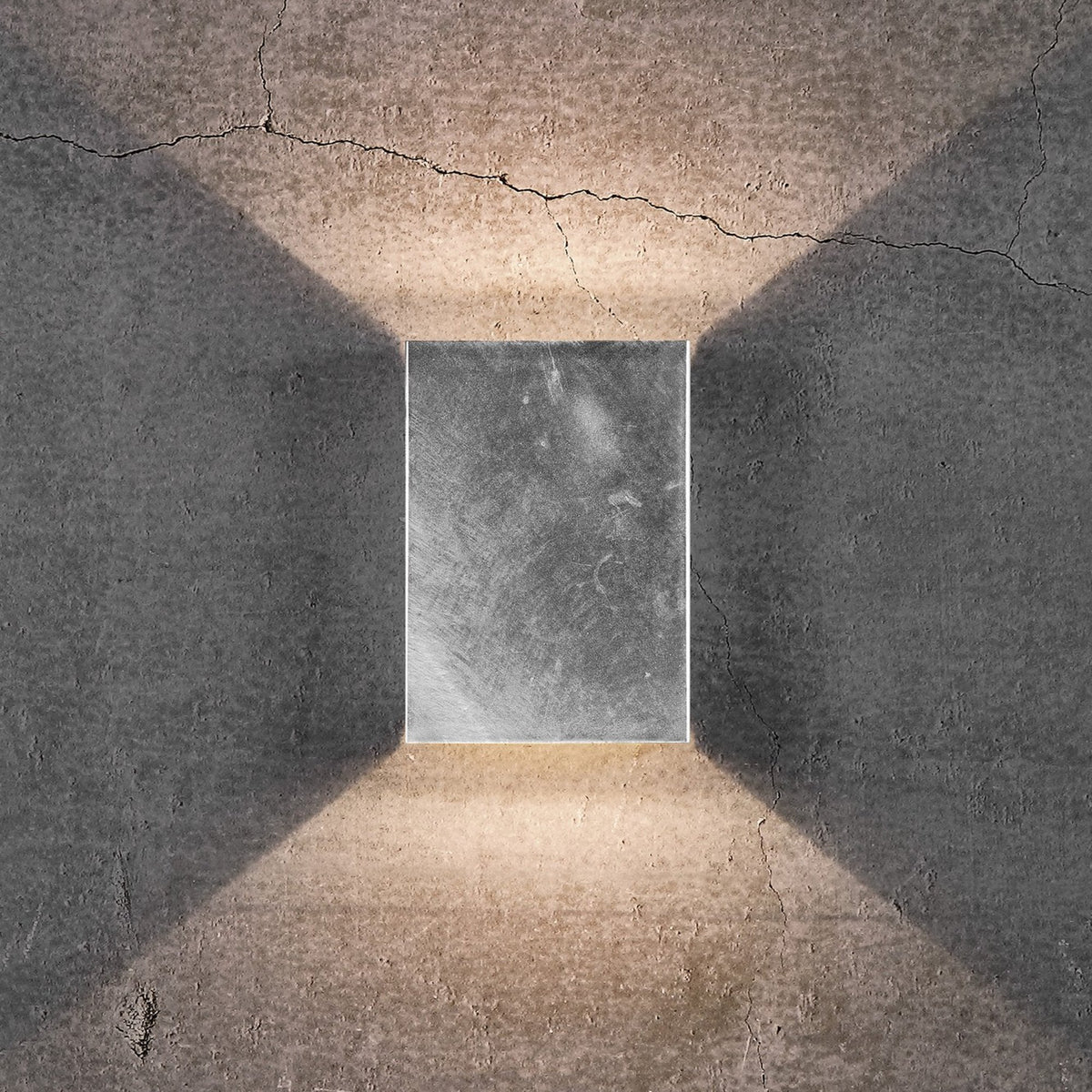 Fold 15 Coastal IP54 LED Galvanized Wall Light