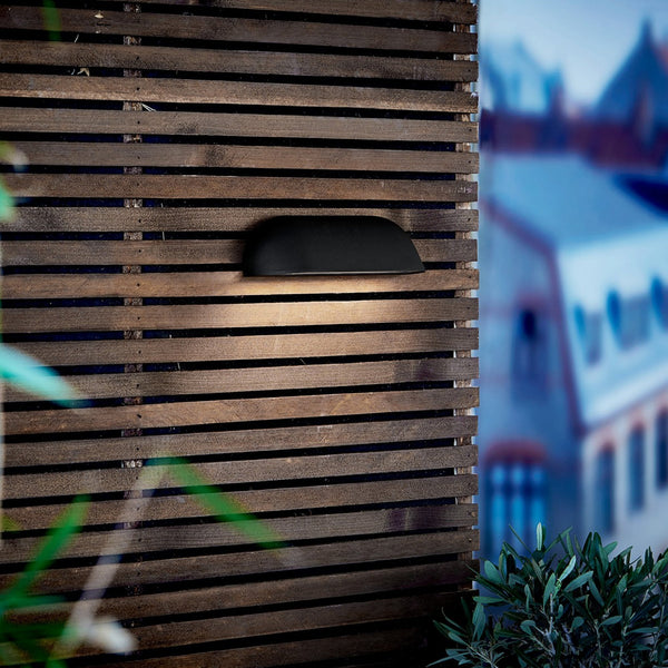 Front 26 IP44 LED Wall Light In Black