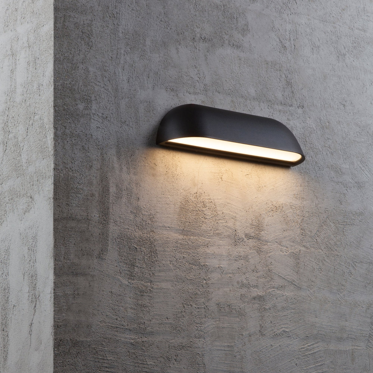 Front 26 IP44 LED Wall Light In Black