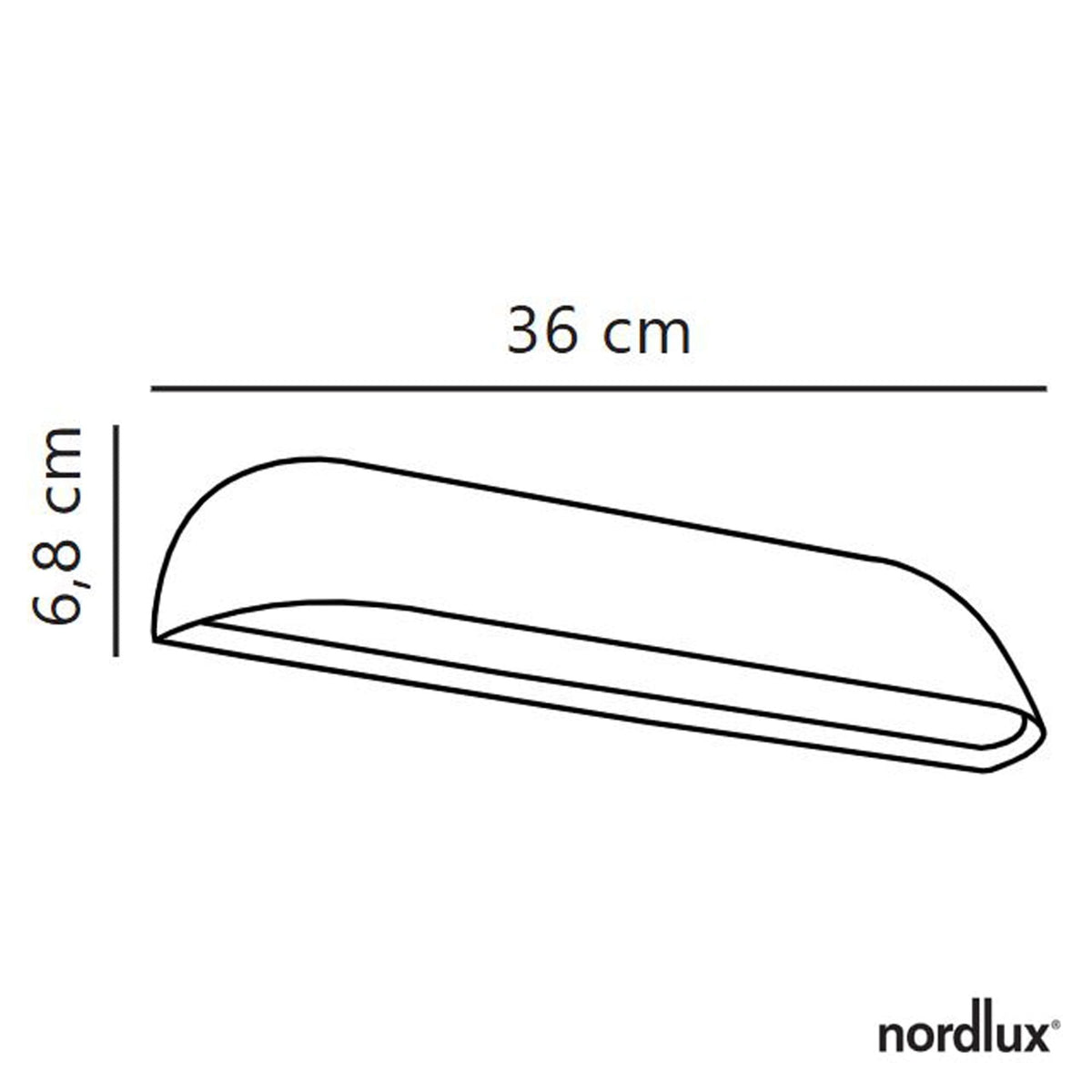 Front 36 IP44 LED Wall Light In Black
