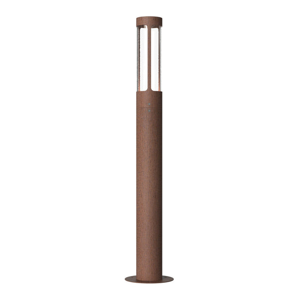 Helix IP44 Coastal Bollard Light in Corten Weathering Steel
