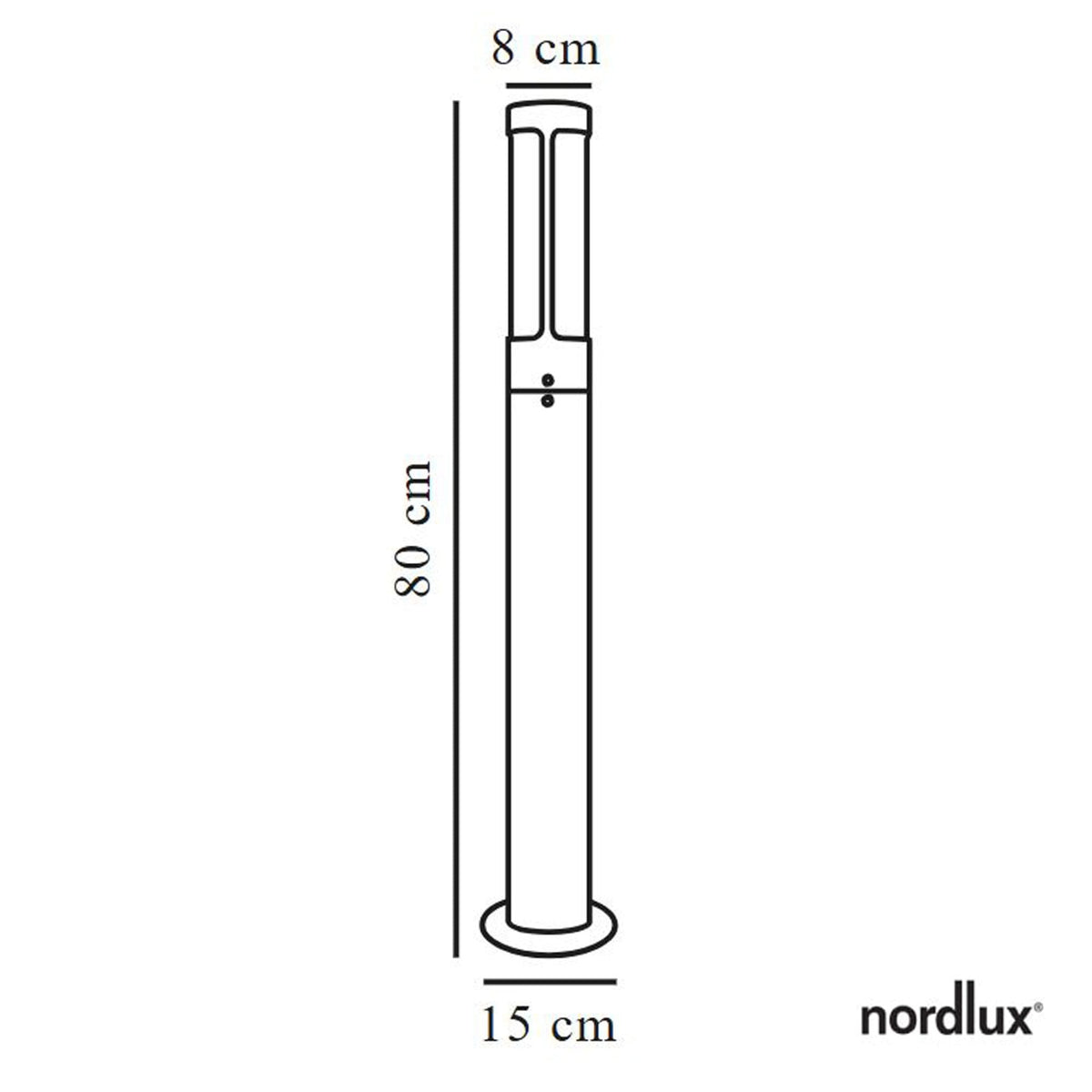 Helix IP44 Coastal Bollard Light in Corten Weathering Steel