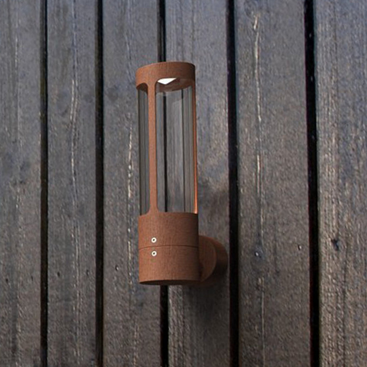 Helix Coastal IP44 Wall Light in Corten Weathering Steel