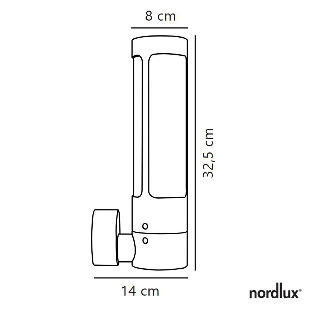 Helix Coastal IP44 Wall Light in Corten Weathering Steel