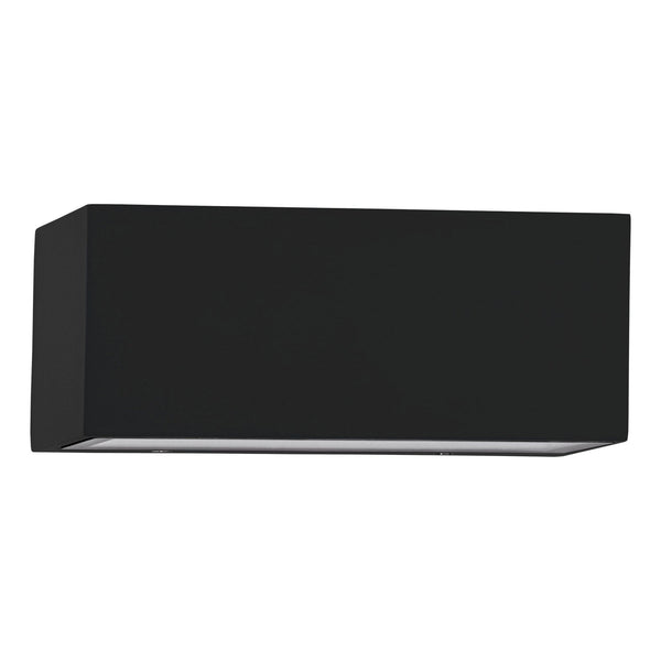 Spongano Wide Up & Down IP65 Wall Light in Black with Tunable White LED