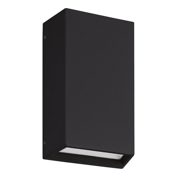 Spongano Slim Up & Down IP65 Wall Light in Black with Tunable White LED