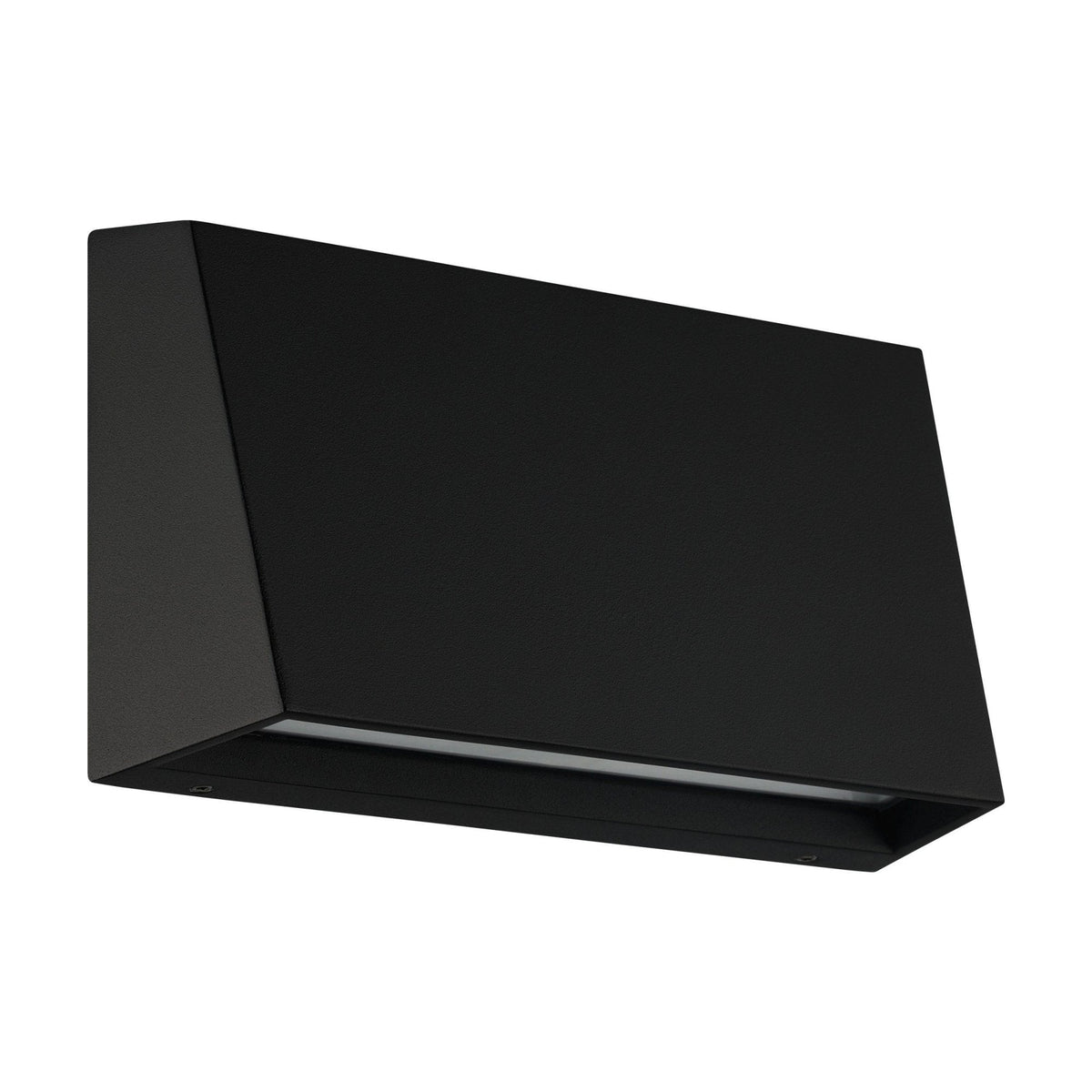 Spongano Slope Down IP65 Wall Light in Black with Tunable White LED
