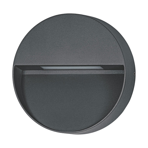 Maruggio Round IP65 Wall Light in Black with Tunable White LED