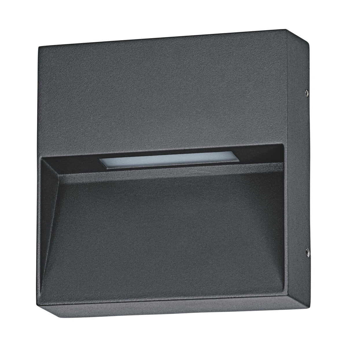 Maruggio Square IP65 Wall Light in Black with Tunable White LED