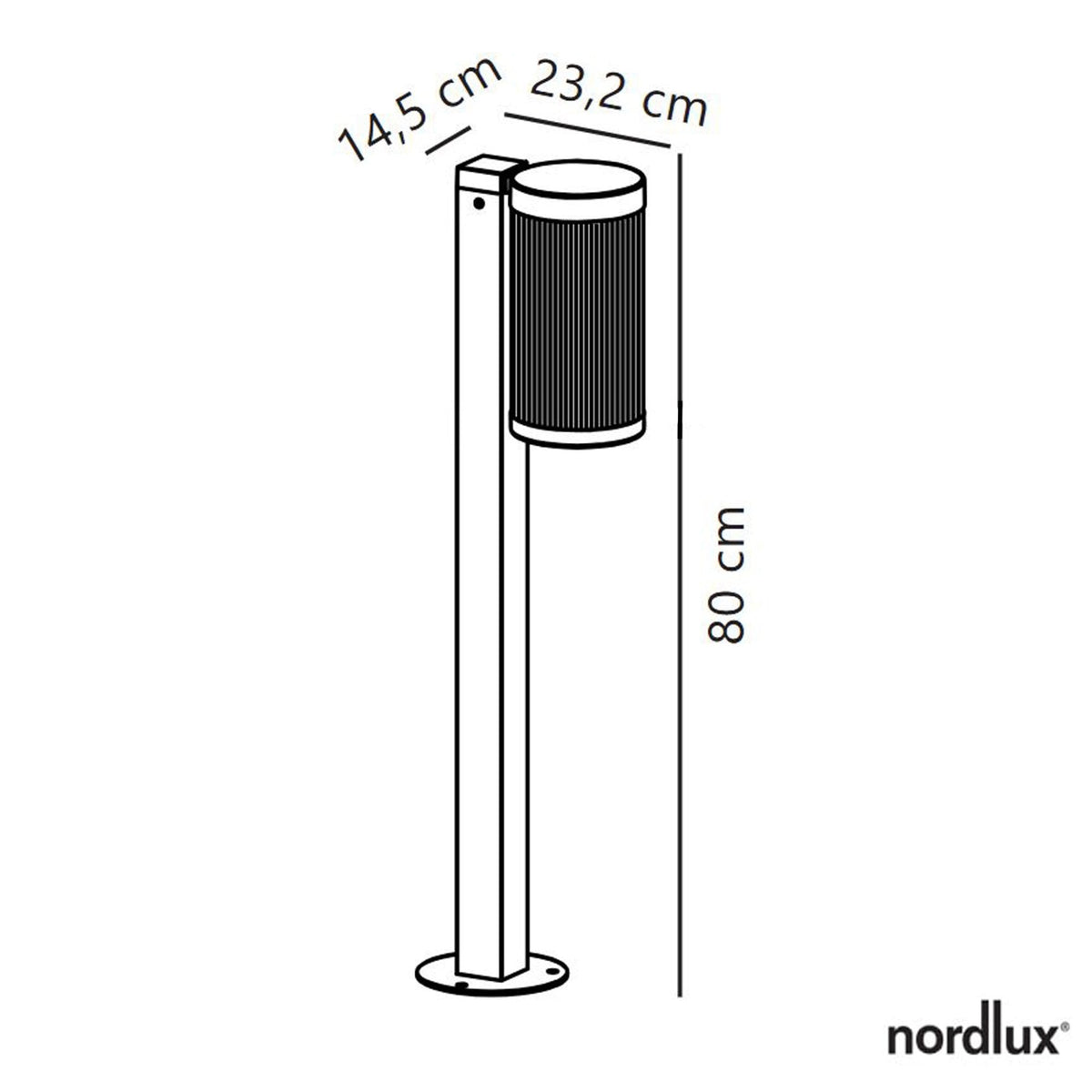 Coupar IP54 Bollard Light in Black