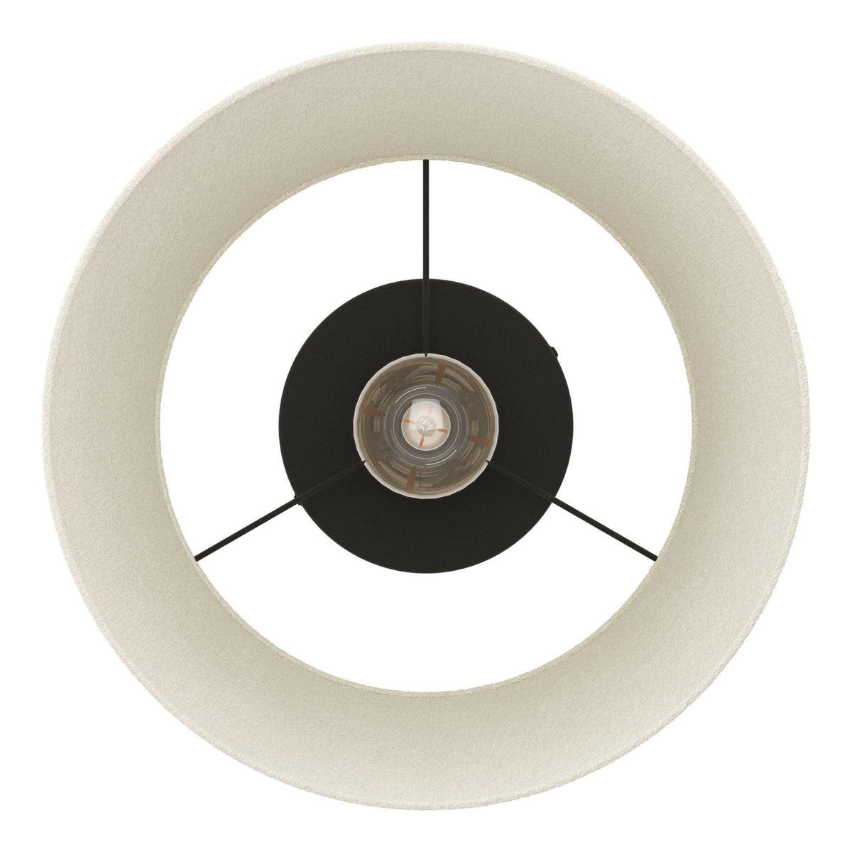 Febres Ceiling Light with White Fabric Shade