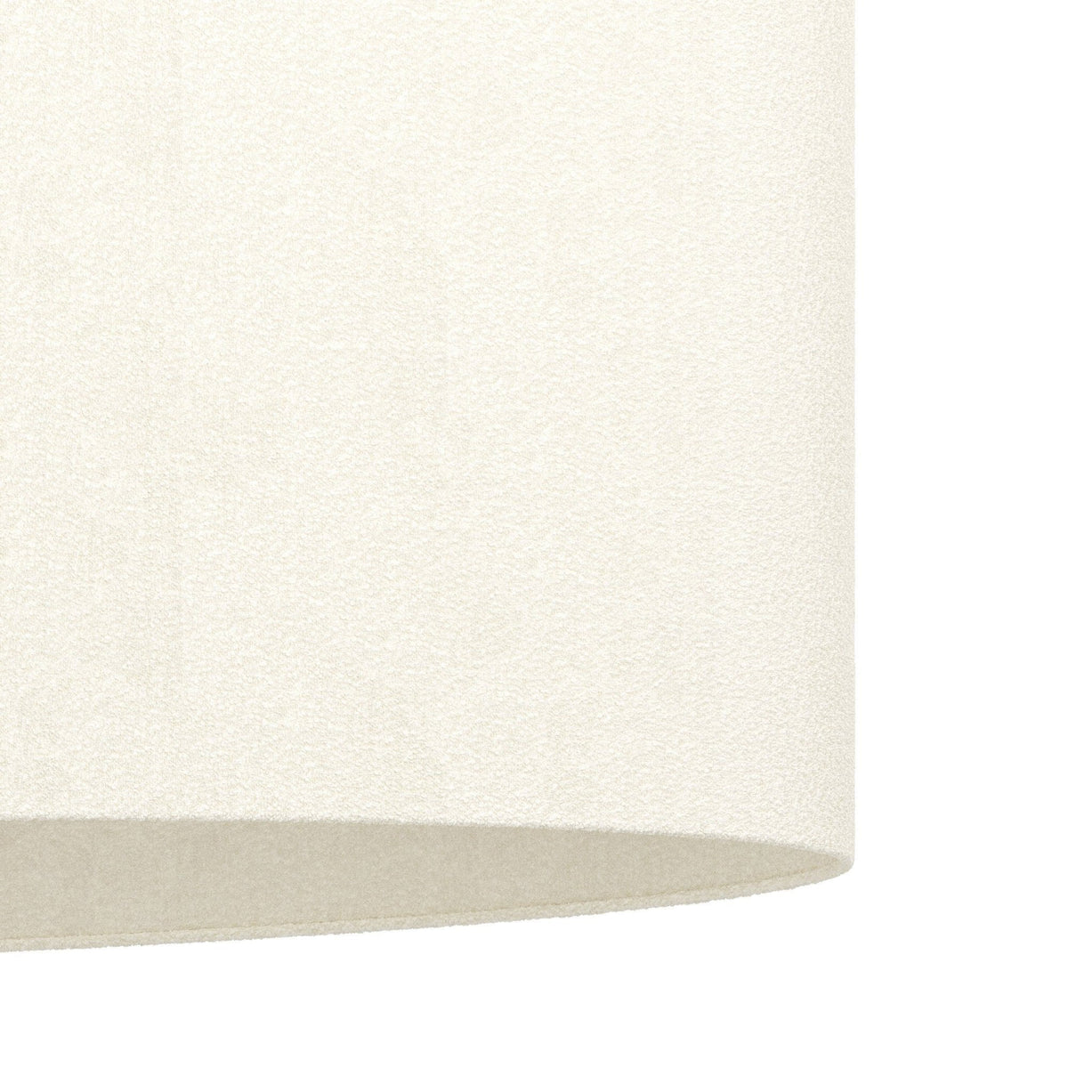 Febres Linear Oval Pendant with White Fabric Shade