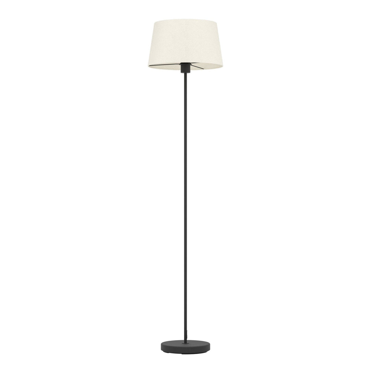 Febres Floor Lamp with White Fabric Shade