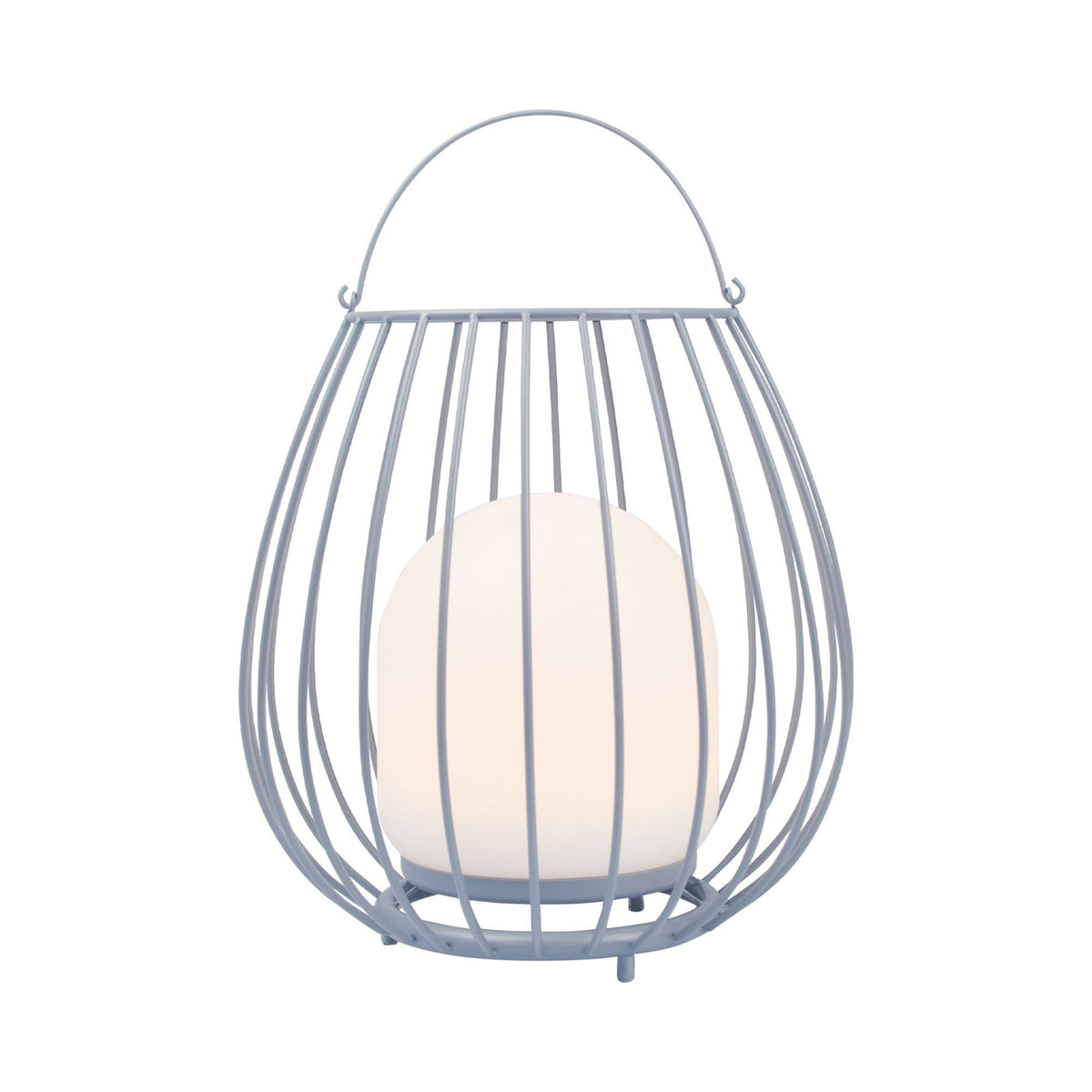 A close up of the lamp in a studio setting.