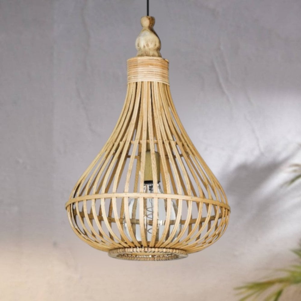 Amsfield 350mm Bamboo Wickerwork Pendant