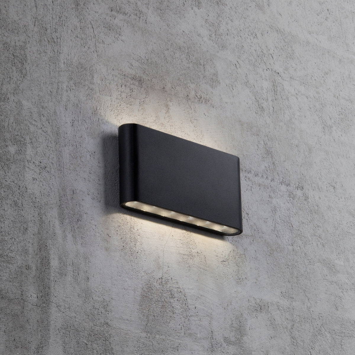 Kinver IP54 LED Up and Down Wall Light in Black