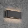 Kinver 26 IP54 LED Up and Down Wall Light in Black