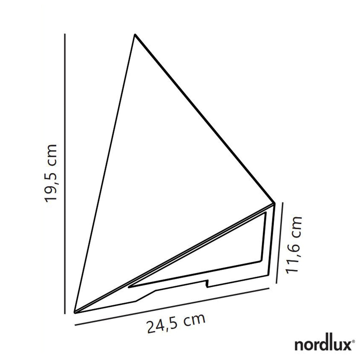 Konit Outdoor IP44 Wall Light in Black