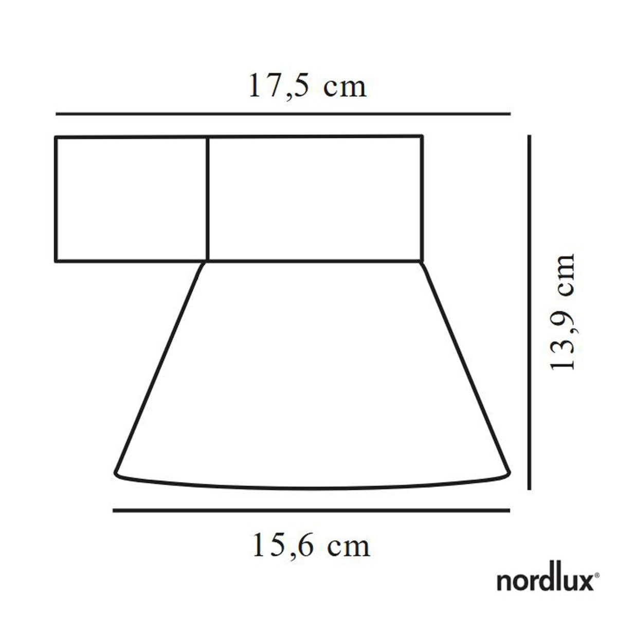 Kyklop Cone Outdoor IP54 Wall Light in Rusty Brown