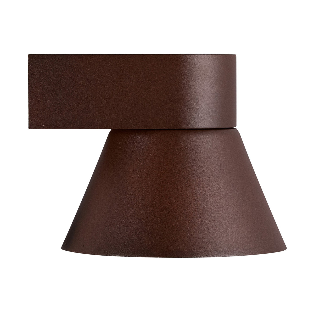 Kyklop Cone Outdoor IP54 Wall Light in Rusty Brown