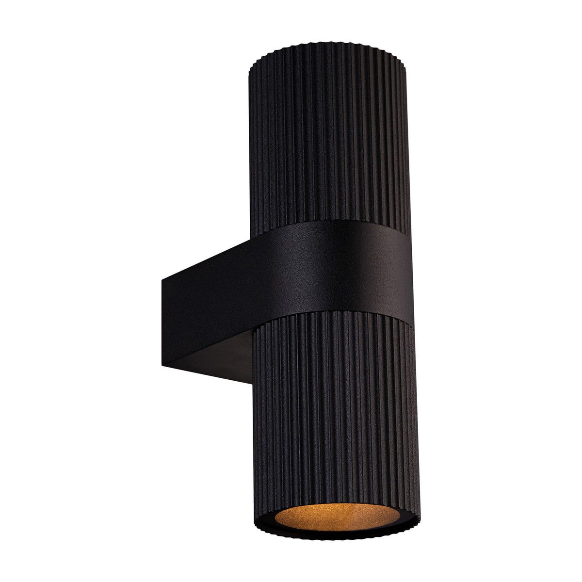 Kyklop Ripple Outdoor IP54 Up and Down Wall Light in Black