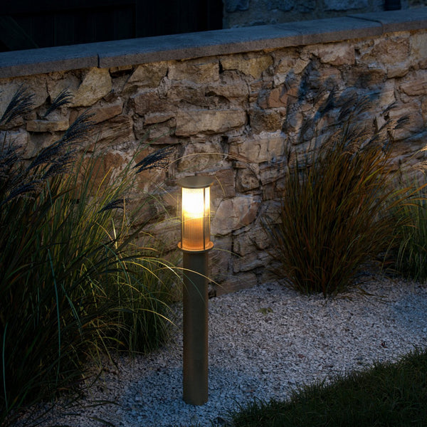Linton IP54 Coastal 80cm Bollard Light In Brass