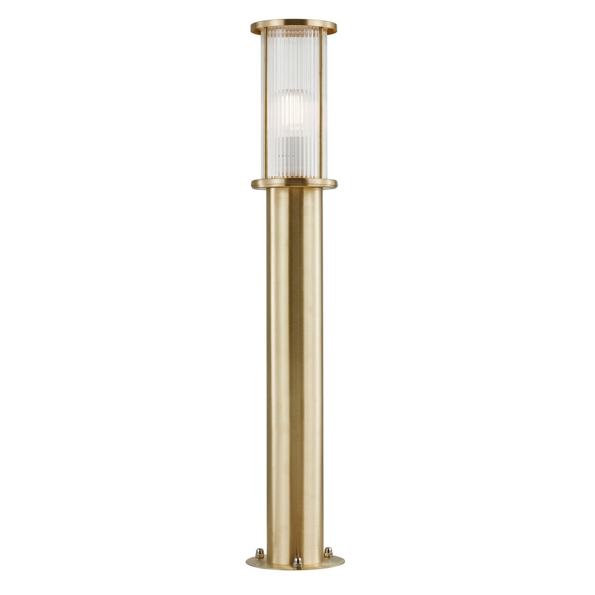 Linton IP54 Coastal 80cm Bollard Light In Brass