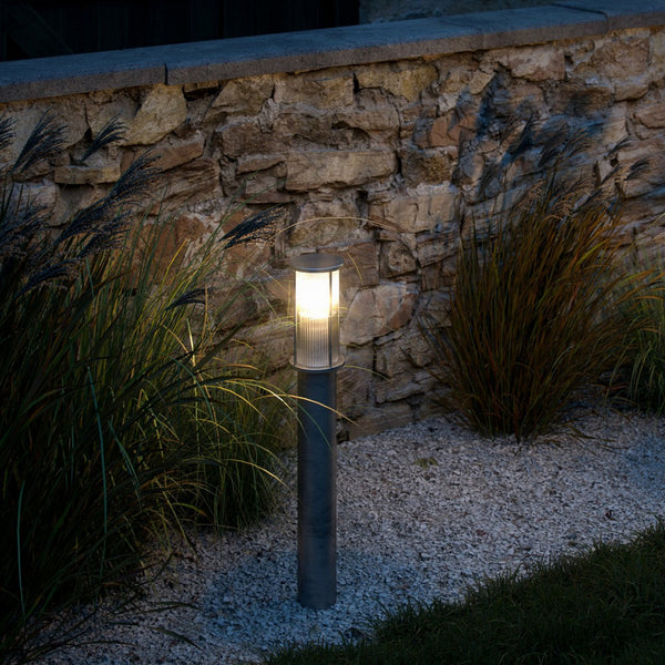 Linton IP54 Coastal 80cm Galvanized Bollard Light