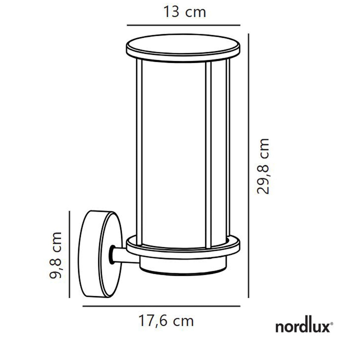 Linton Coastal IP54 Galvanized Wall Light