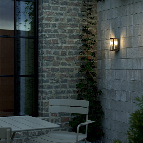 Luchy Outdoor IP54 Wall Light in Black