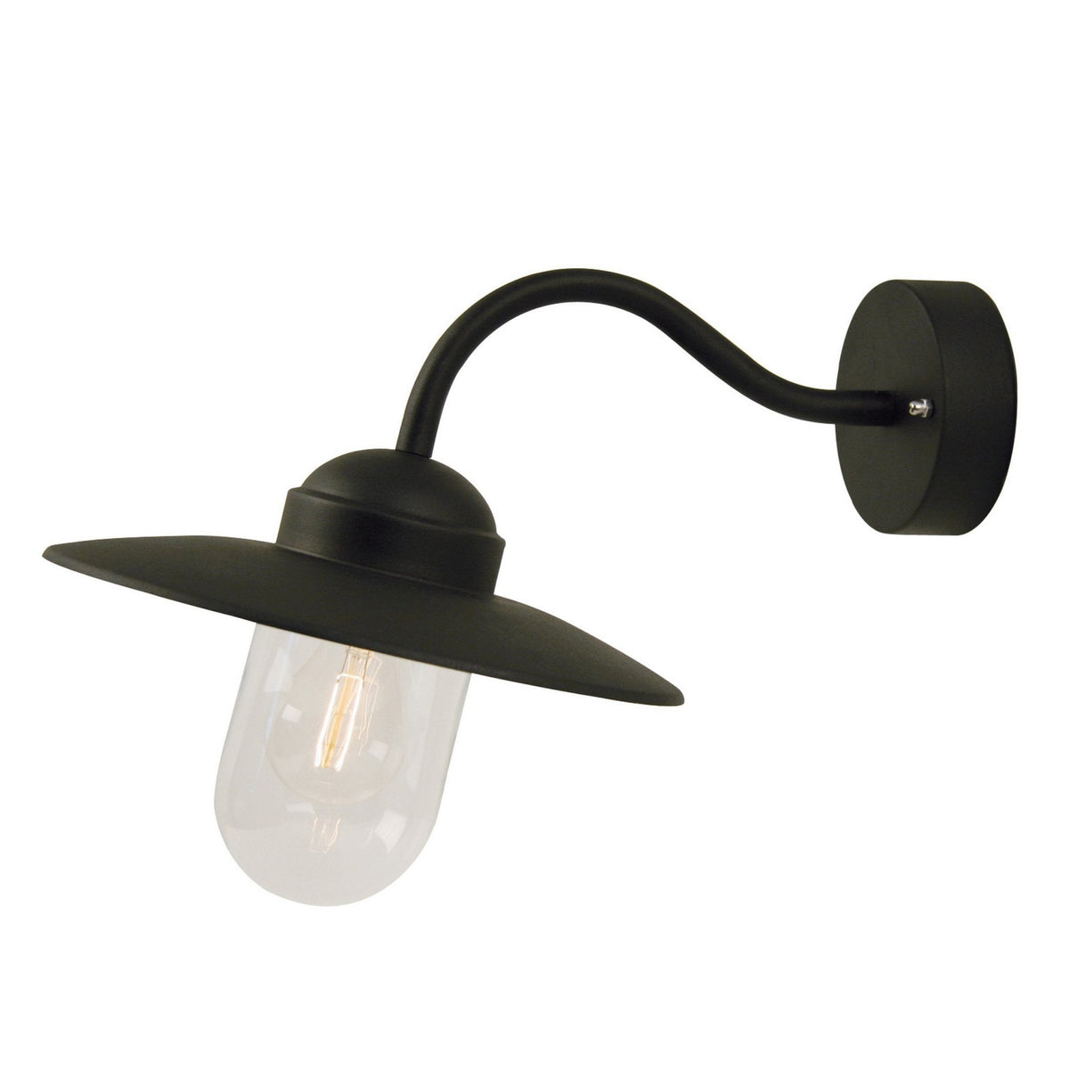 Luxembourg Outdoor IP54 Wall Light in Black