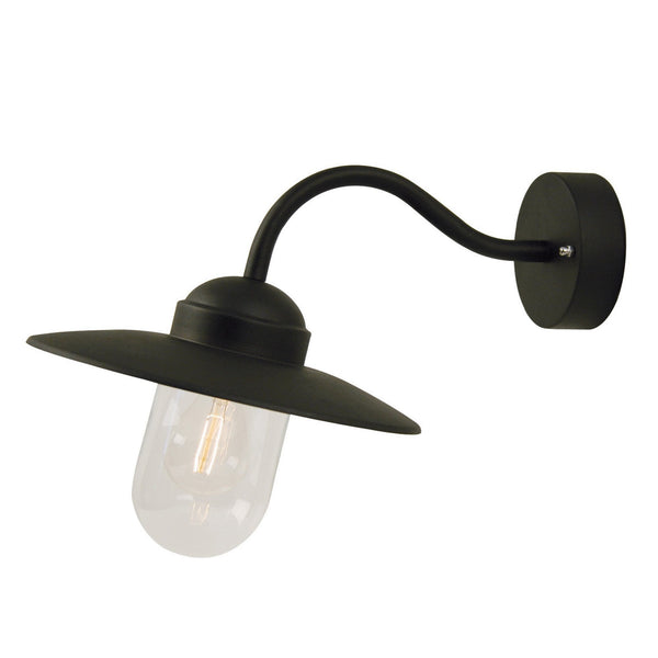 Luxembourg Outdoor IP54 Wall Light in Black