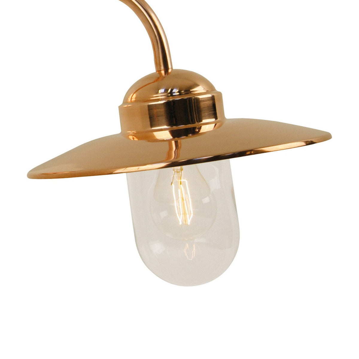 Luxembourg Coastal Outdoor IP54 Wall Light in Copper
