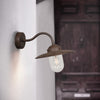 Luxembourg Outdoor IP54 Wall Light in Rusty Brown