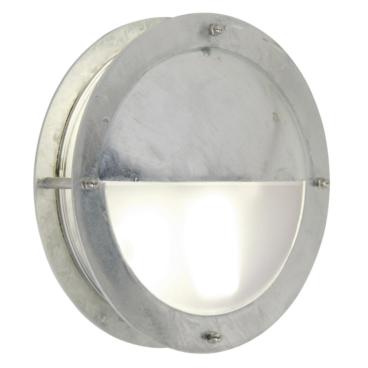 Malte Coastal Outdoor IP54 Galvanized Eyelid Bulkhead Wall Light