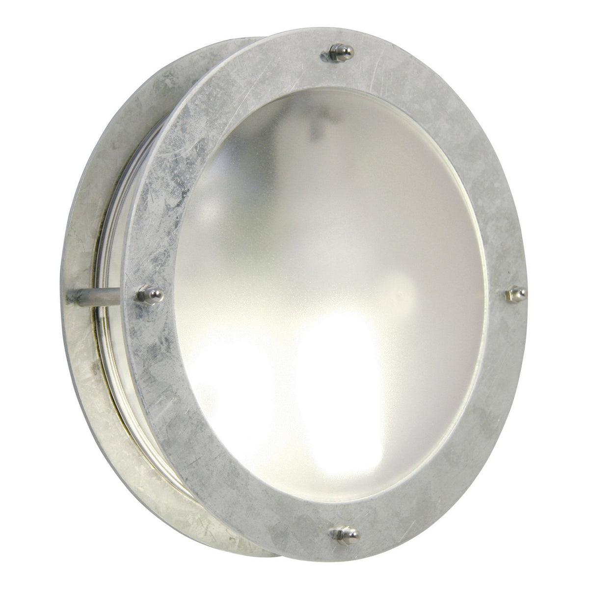 Malte Coastal Outdoor IP54 Galvanized Bulkhead Wall Light