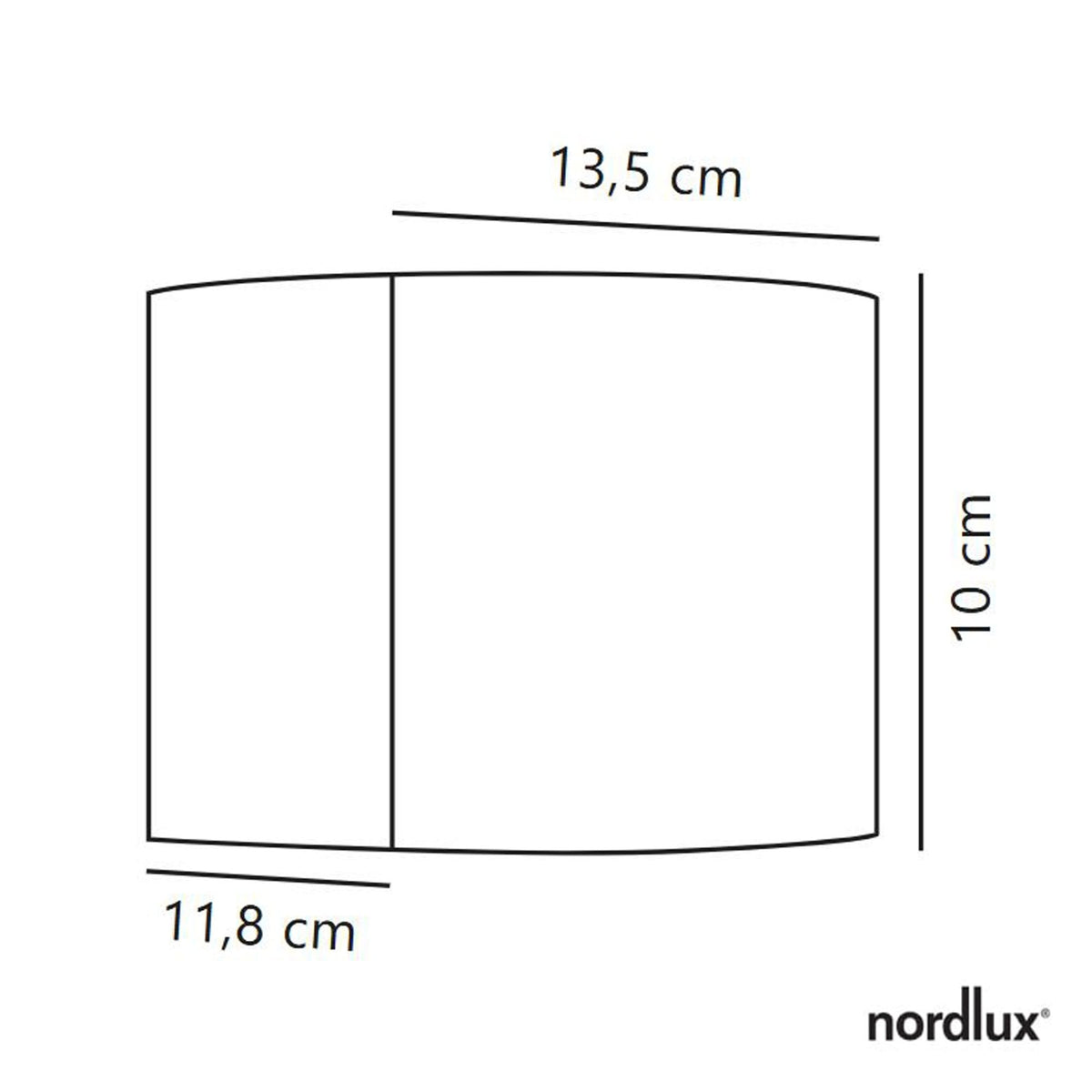 Milda Outdoor IP44 LED Wall Light in Black