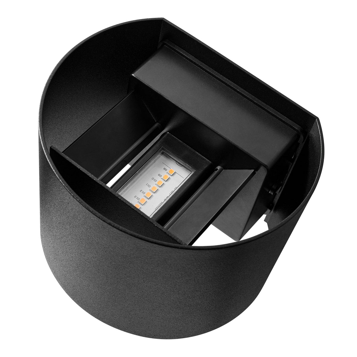 Milda Outdoor IP44 LED Wall Light in Black