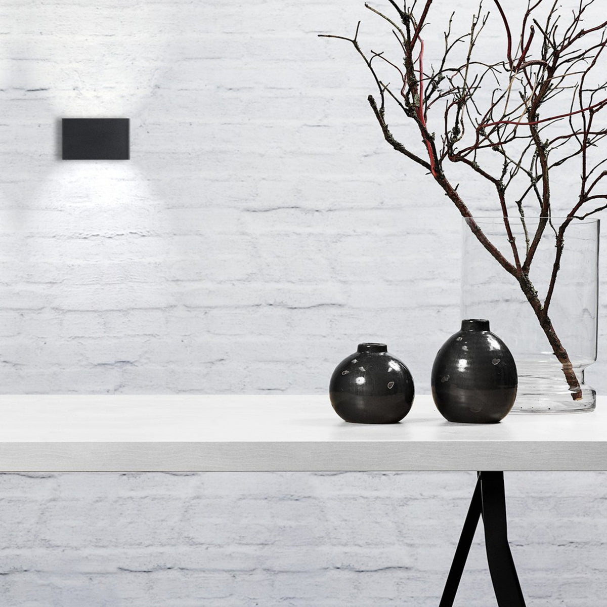 Nene Outdoor IP54 LED Wall Light in Black