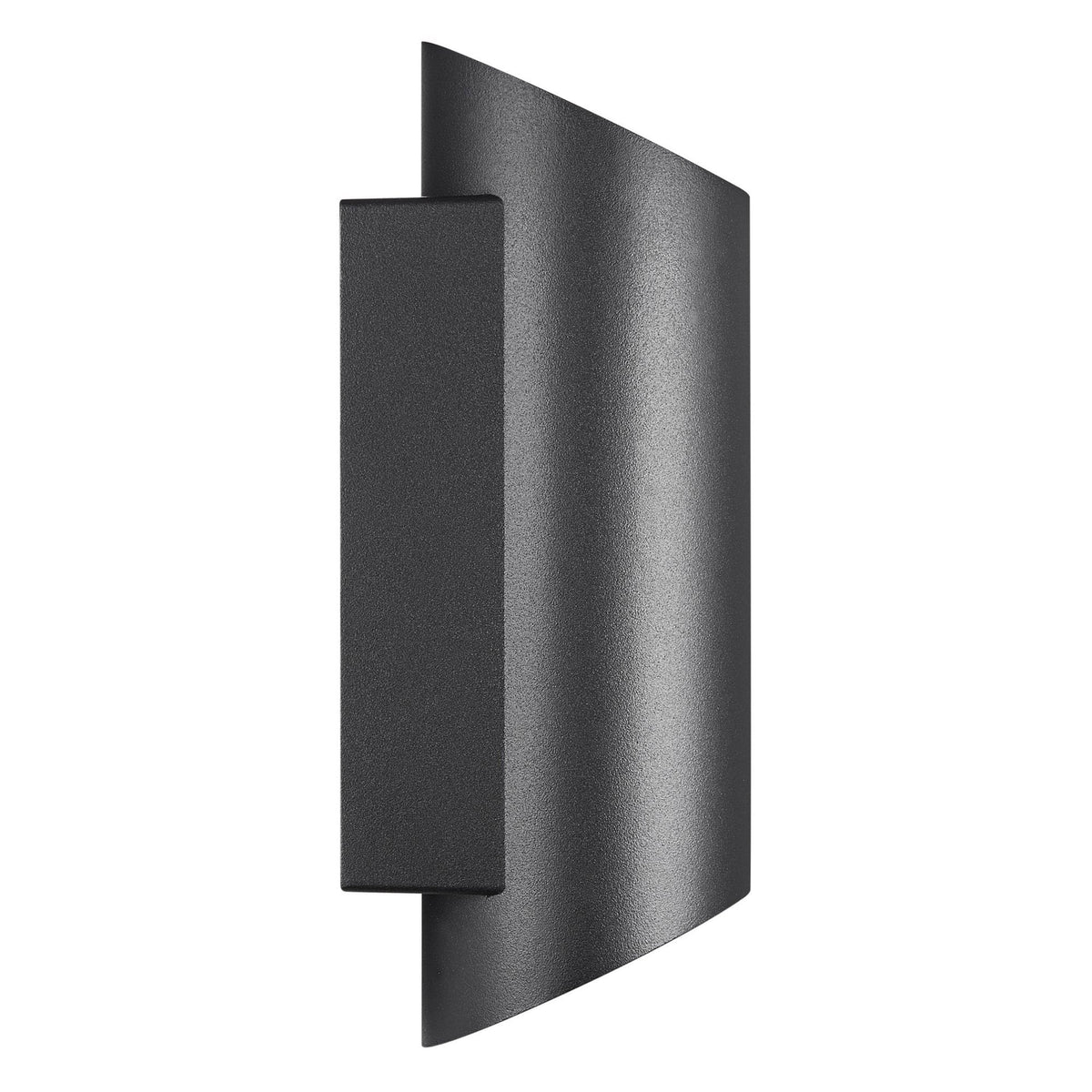 Nico 22 Round Outdoor IP54 Up and Down Wall Light in Black