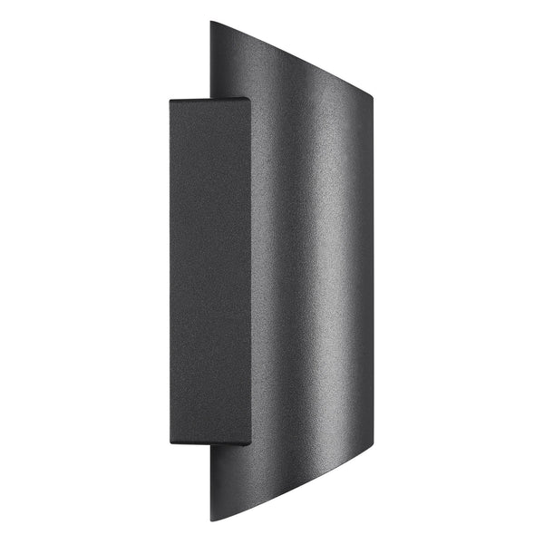 Nico Outdoor IP54 Up and Down Wall Light in Black
