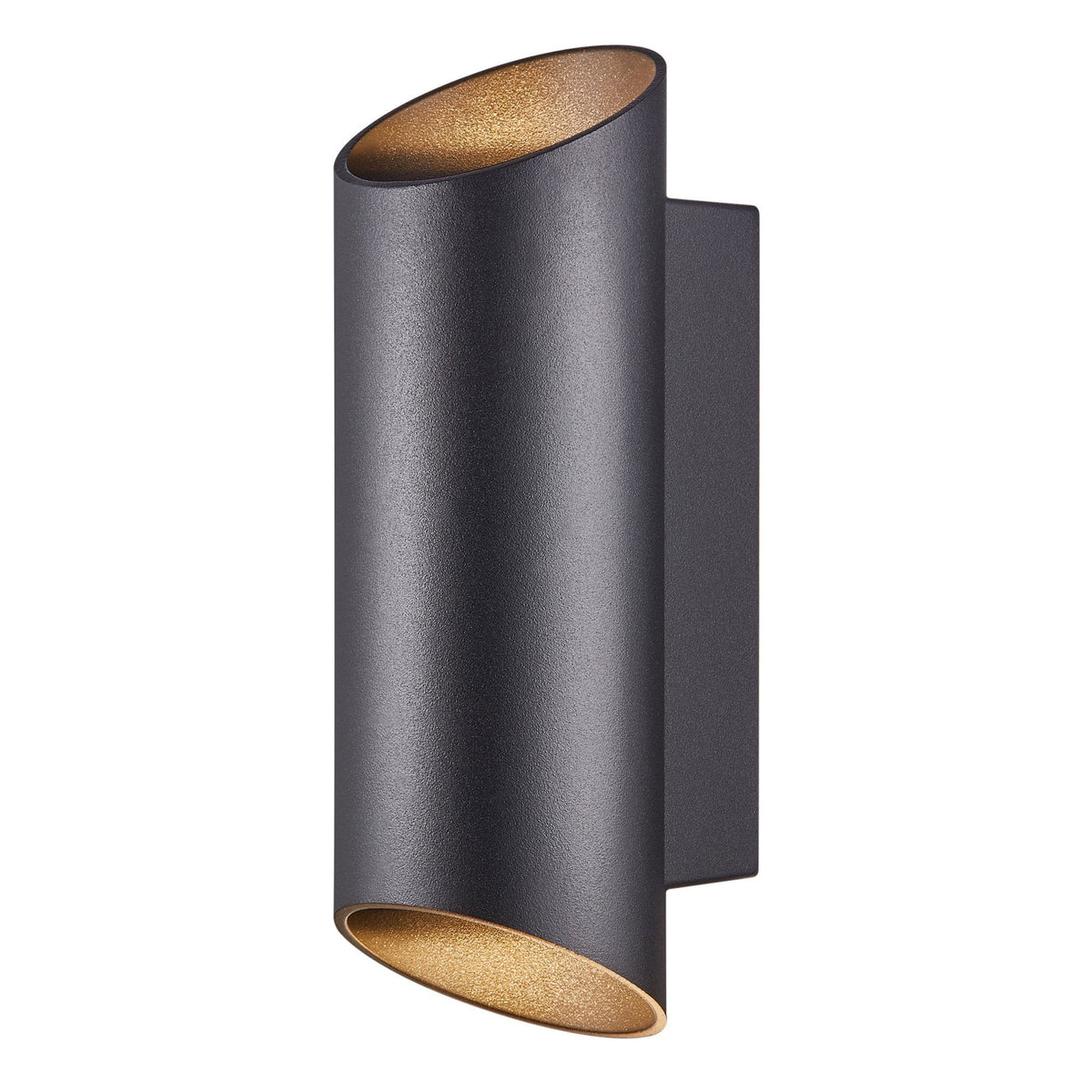 Nico 22 Round Outdoor IP54 Up and Down Wall Light in Black