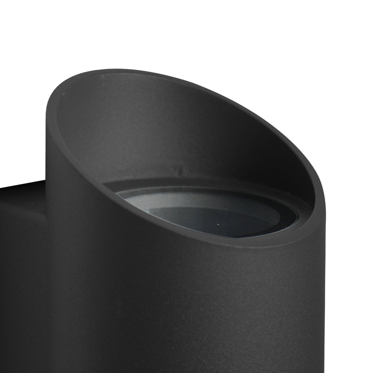 Nico 22 Round Outdoor IP54 Up and Down Wall Light in Black